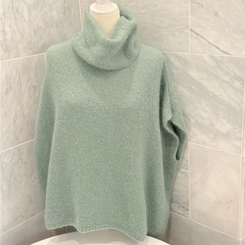 PULL PONCHO MOHAIR ET LAINE MODELE Paris NAIS - Picture 1 of 8
